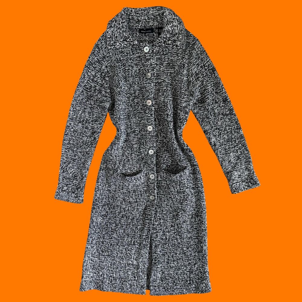90's 00's vintage knit wool blend y2k duster cardigan MEDIUM moda international